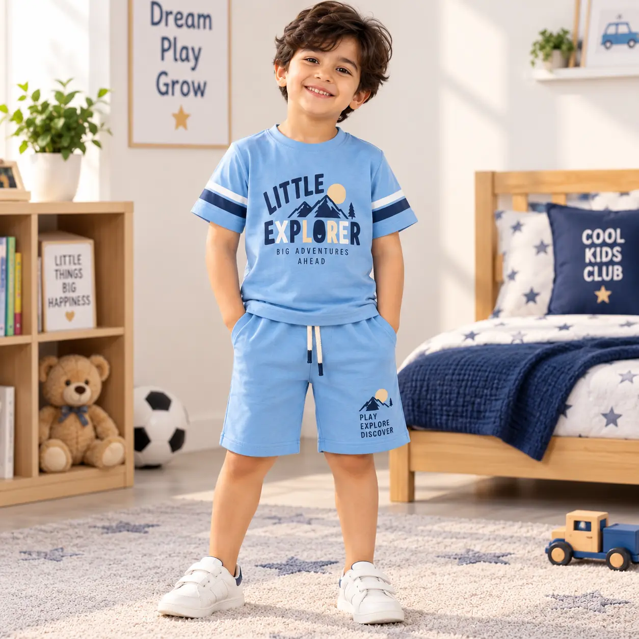 Kids Boys Casual T-Shirt & Shorts Set