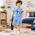 Kids Boys Casual T-Shirt & Shorts Set